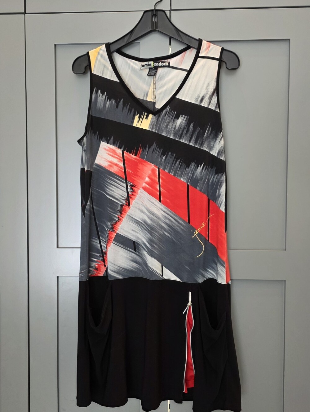 JAMIE SADOCK Stretch Athletic Golf Tennis Dress Light Pockets Medium Artsy